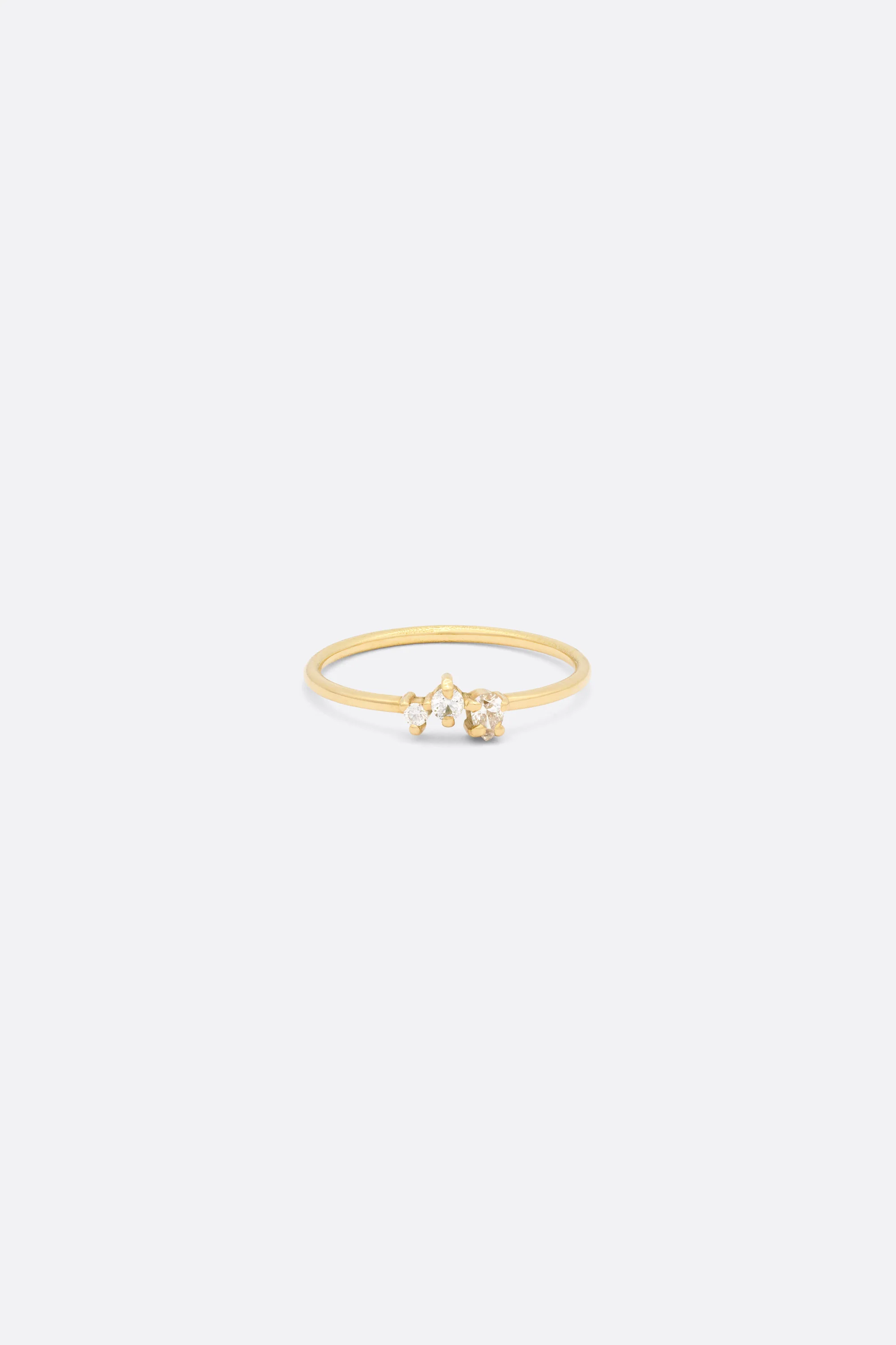 BAGUE LISE DIAMANTS